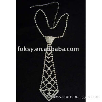 Rhinestones tie